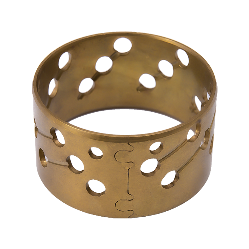 Bucha de cobre monometálica com ranhura de óleo de latão HZ092